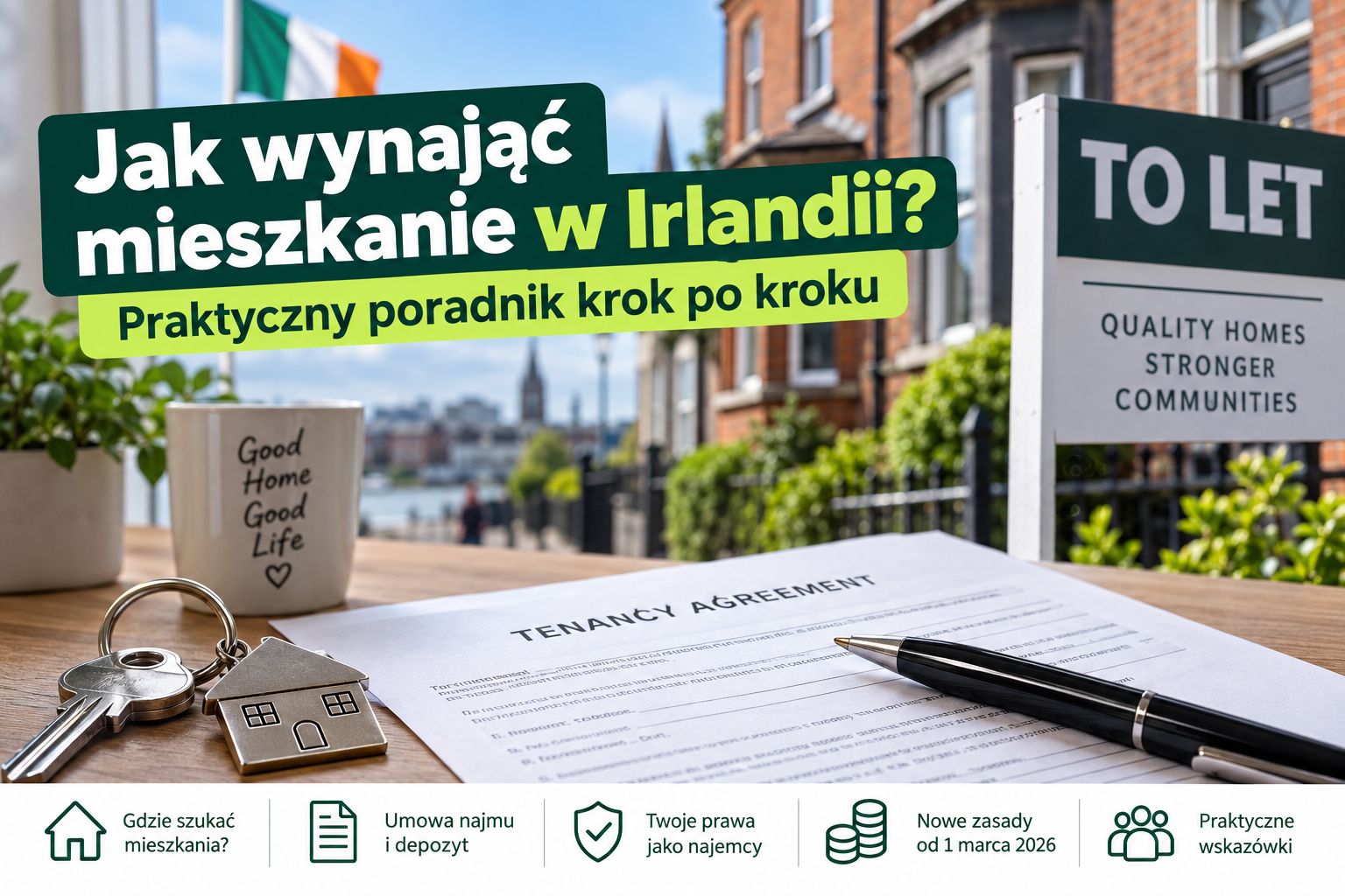 Jak wynająć mieszkanie w Irlandii? Praktyczny poradnik krok po kroku