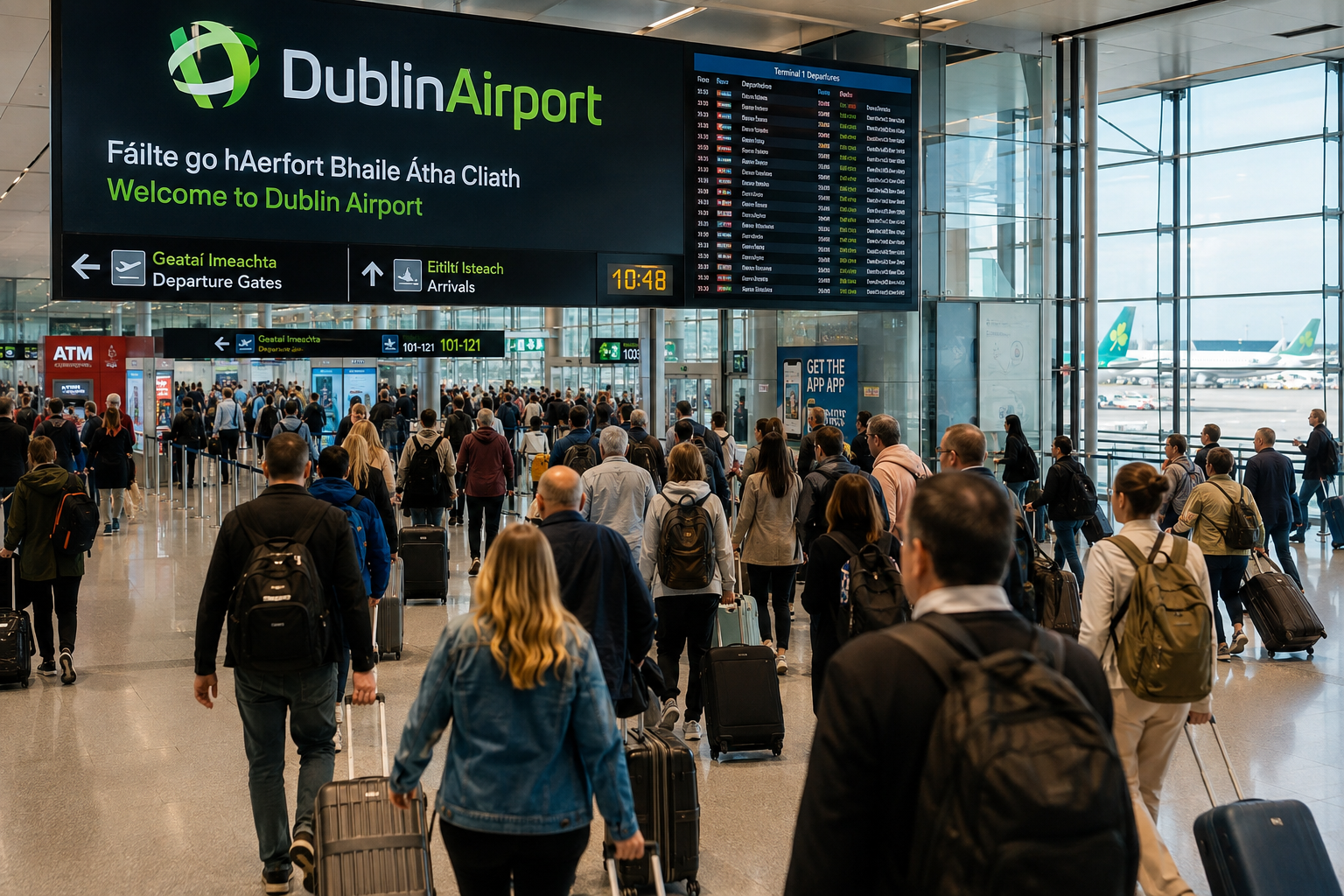 Rekord na lotnisku w Dublinie – prawie 3,84 mln pasażerów w jednym miesiącu