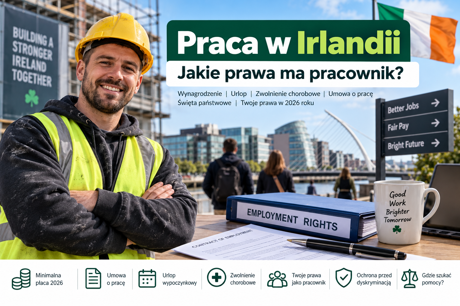 Praca w Irlandii – jakie prawa ma pracownik?