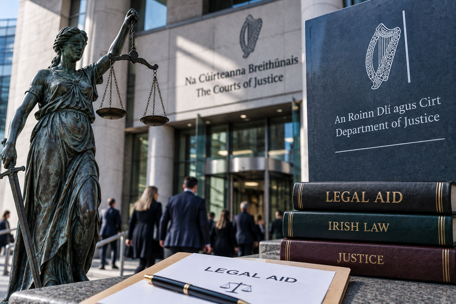 Kryzys w irlandzkich sądach. Law Society chce mediatora w sporze o pomoc prawną