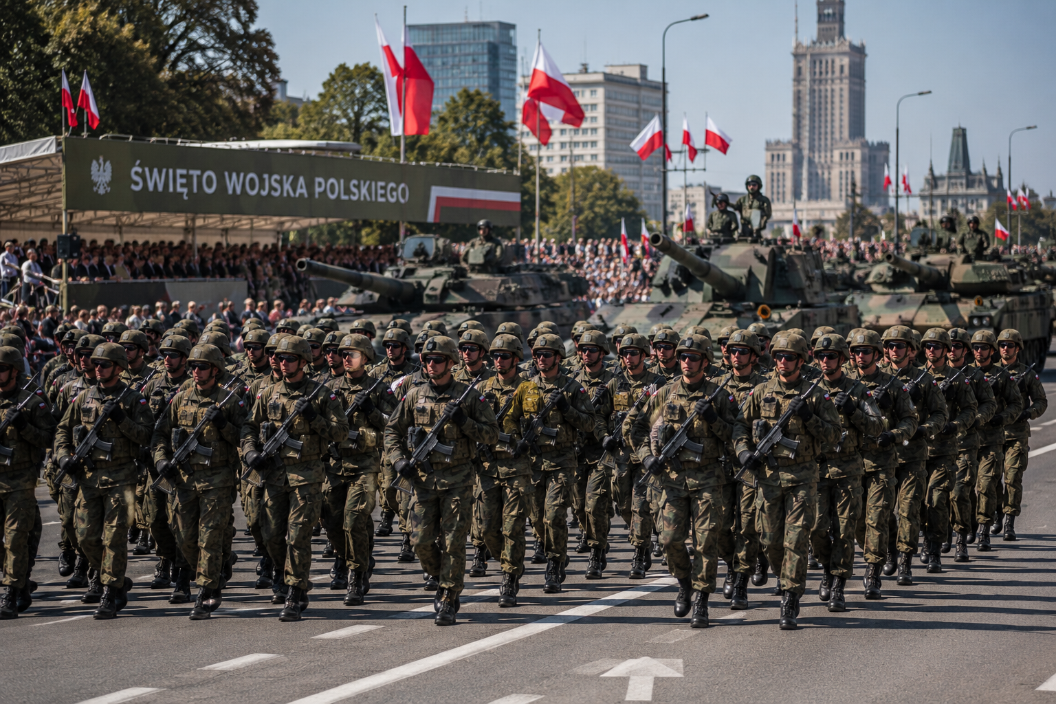 Wielka defilada w Warszawie. 2 tys. żołnierzy i 300 maszyn
